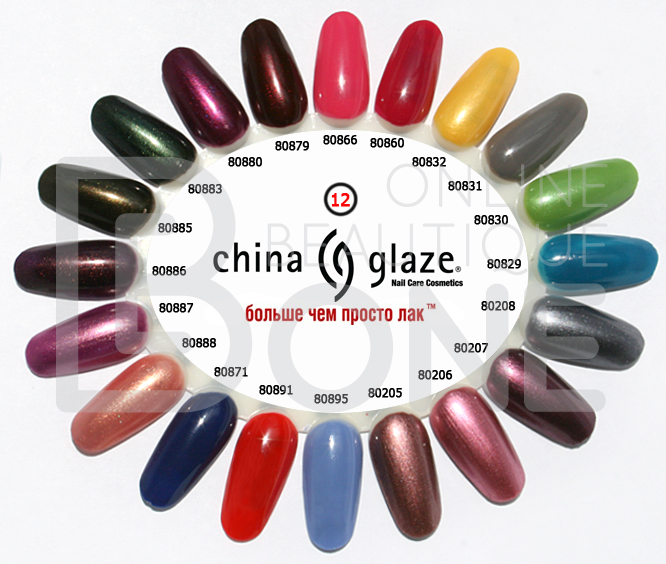 Палитра лаков China Glaze #12 80205-80895